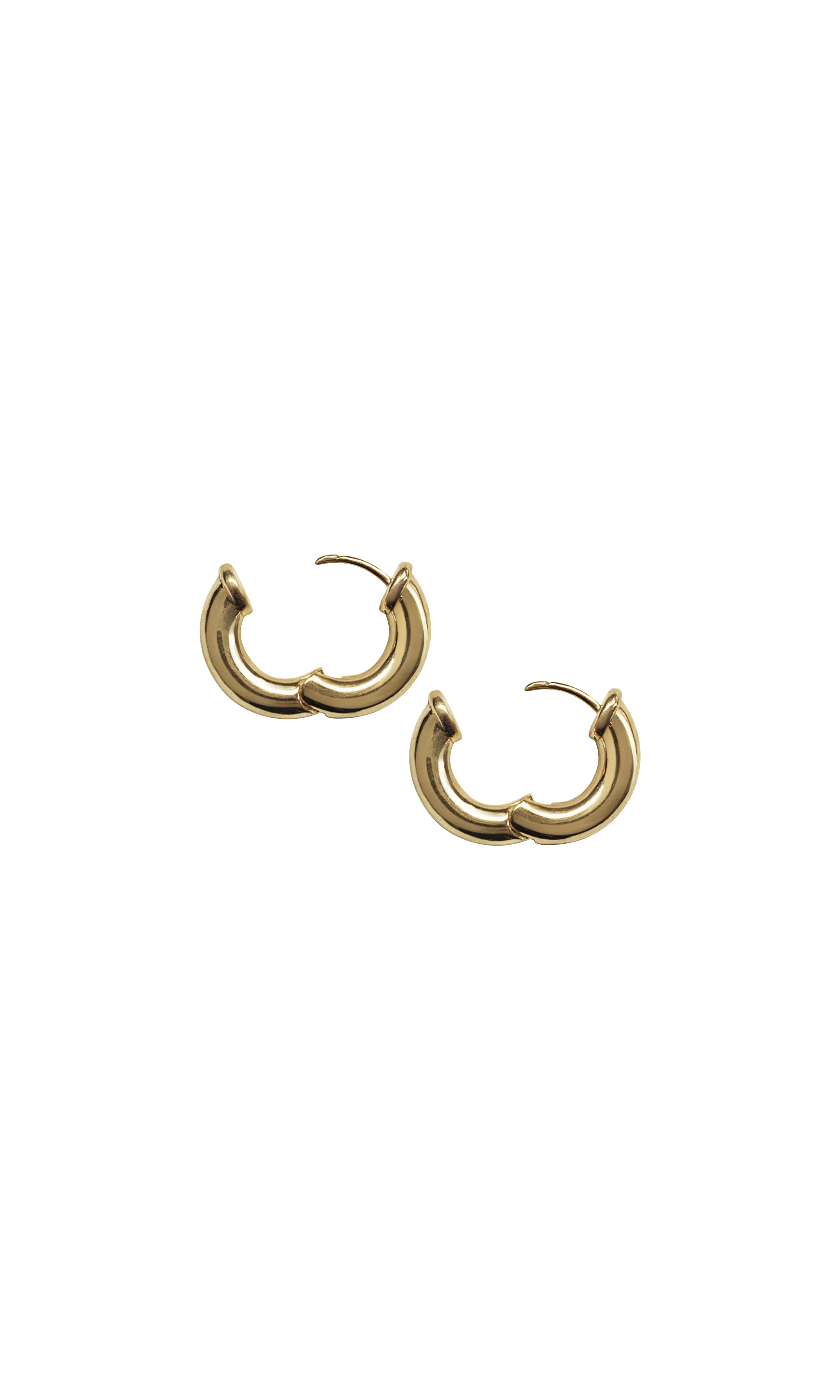 Laura Lombardi 14kt yellow gold Mini Classica Hoops.