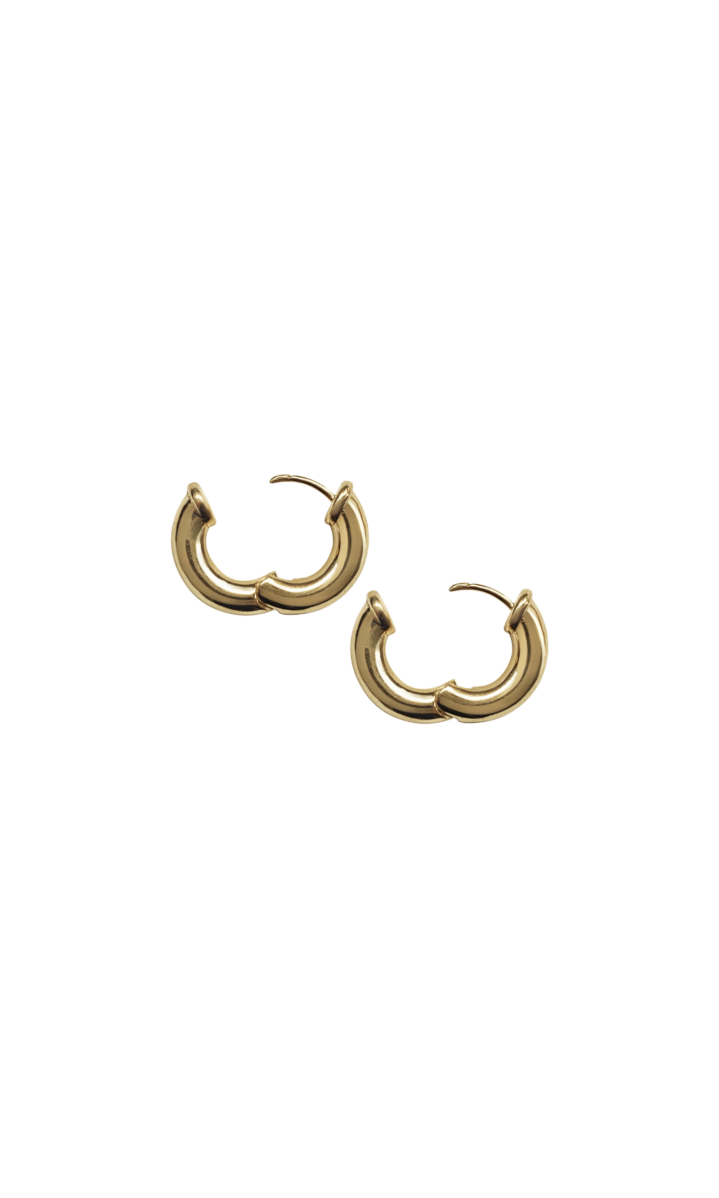 Laura Lombardi 14kt yellow gold Mini Classica Hoops.