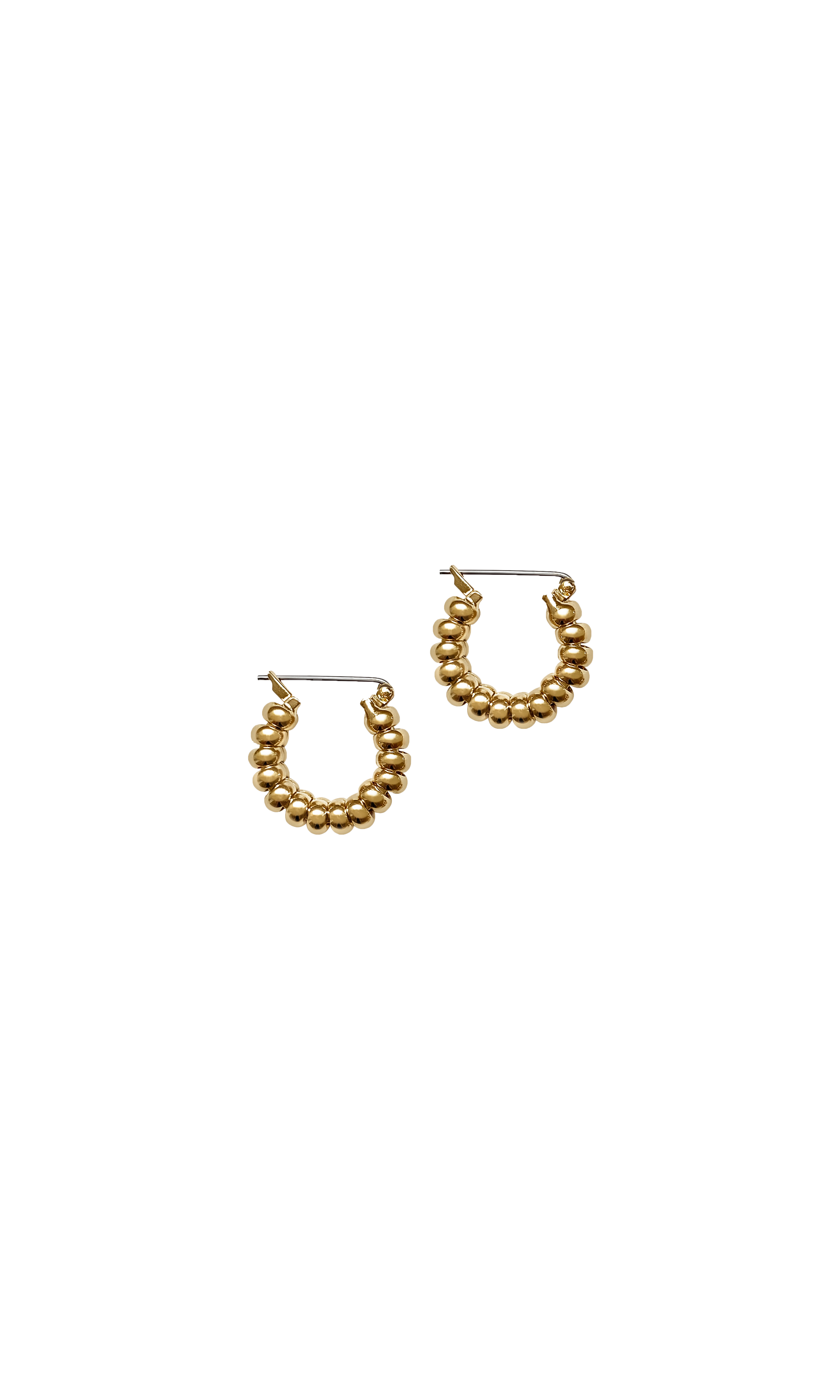 Laura Lombardi Gold Mini Camilla Hoop earrings