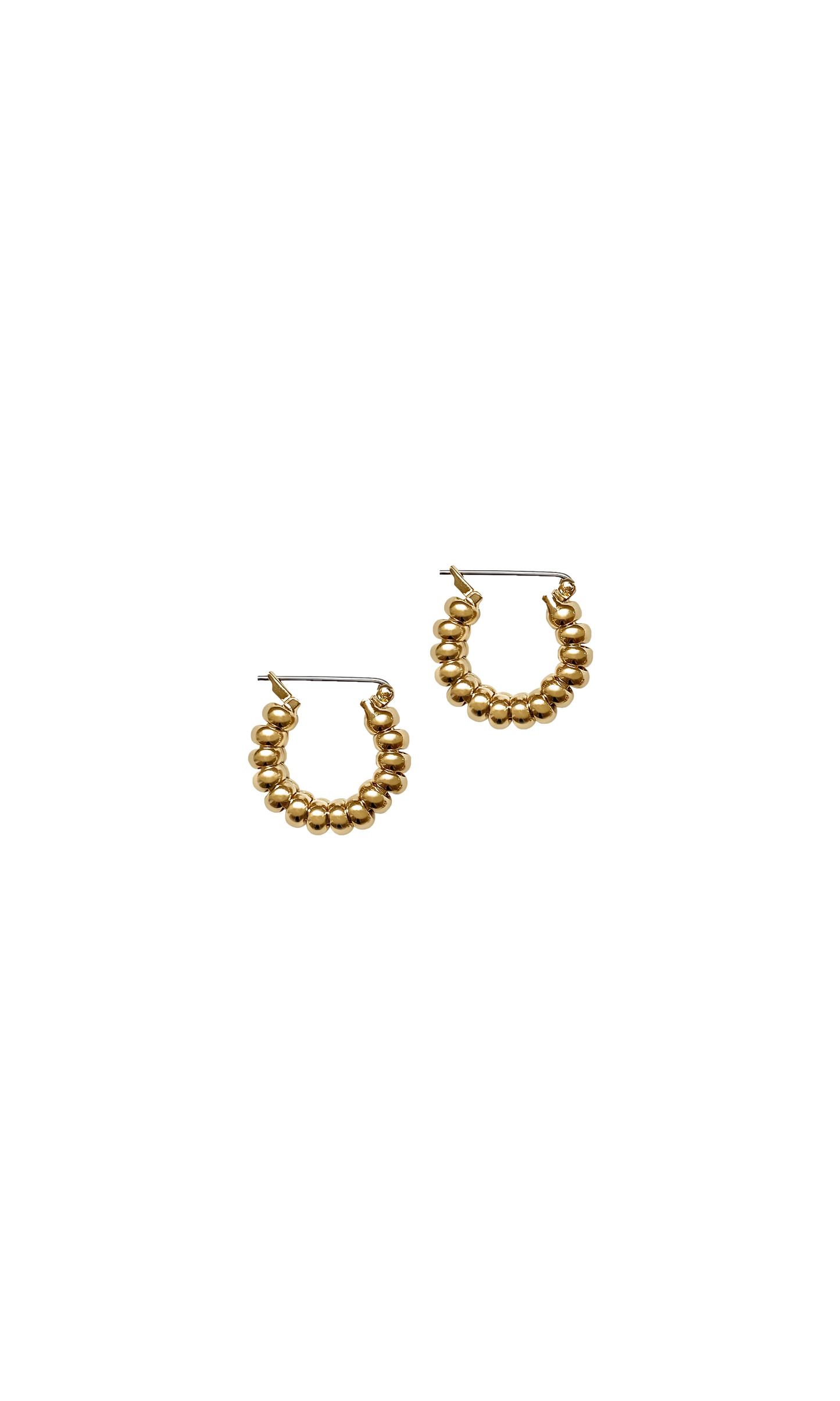 Laura Lombardi Gold Mini Camilla Hoop earrings