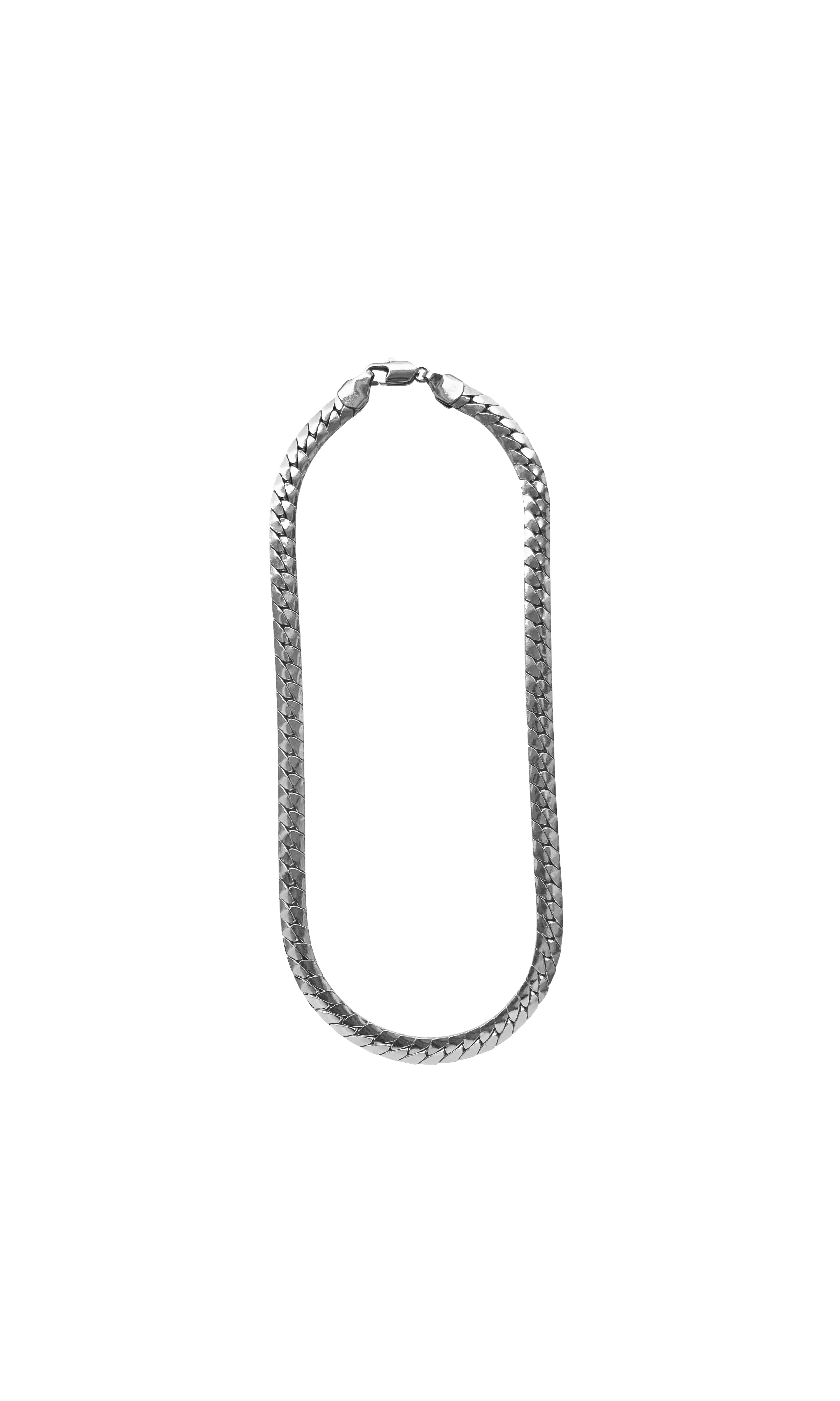 laura lombardi silver herringbone necklace