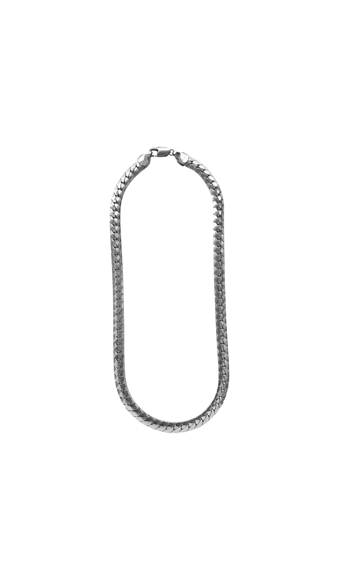 laura lombardi silver herringbone necklace