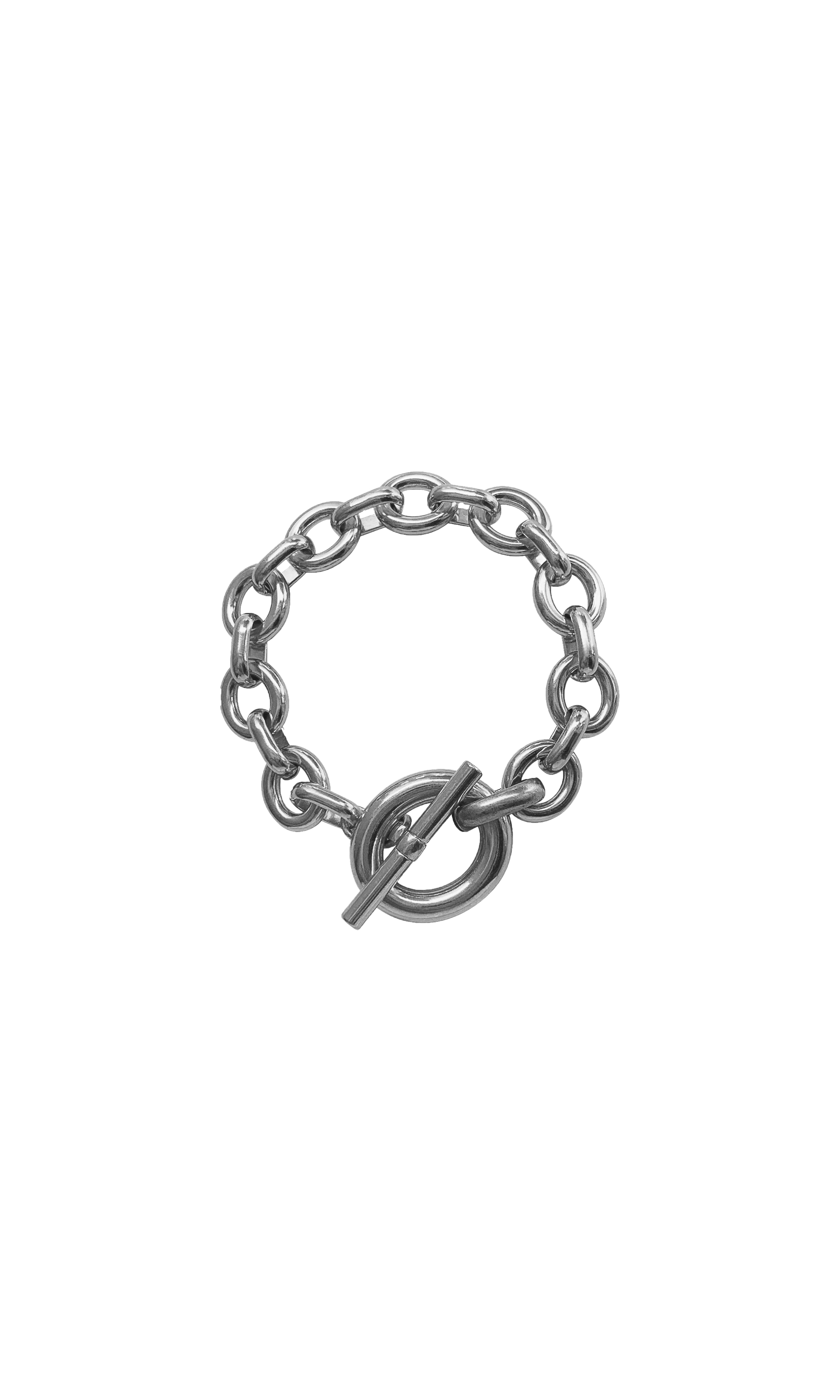 laura lombardi silver toggle clasp bracelet 