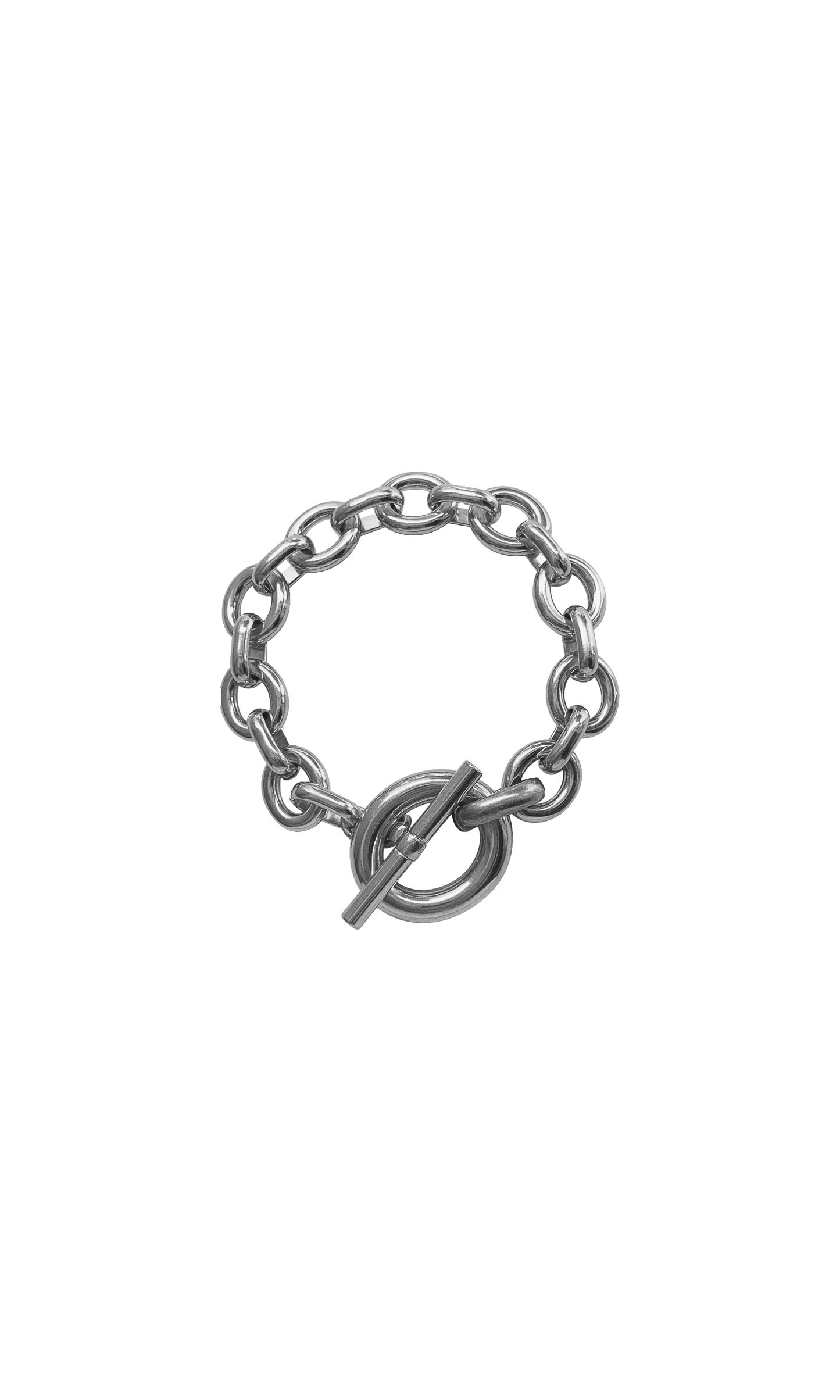 laura lombardi silver toggle clasp bracelet 