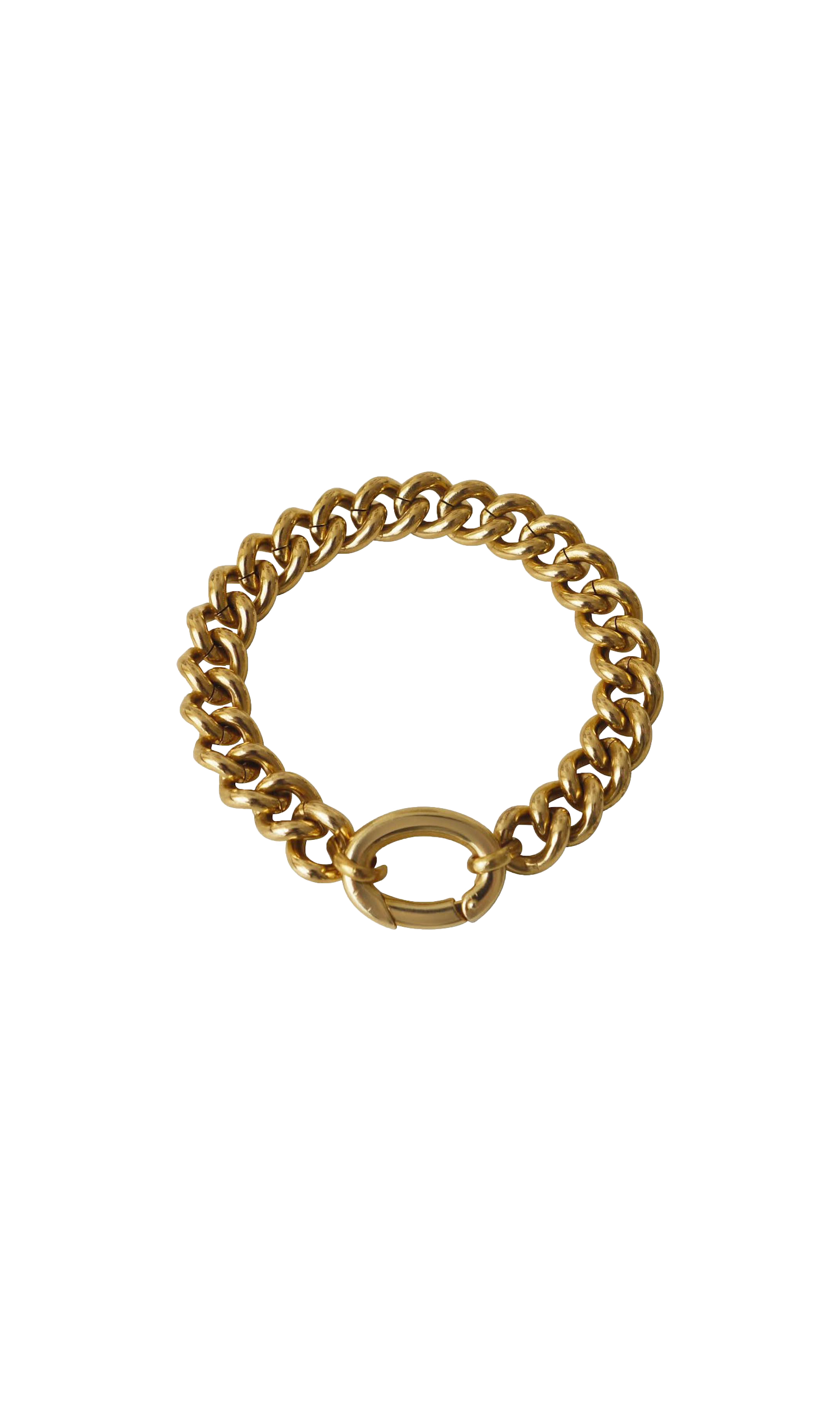 laura lombardi cable chain bracelet with oval clasp