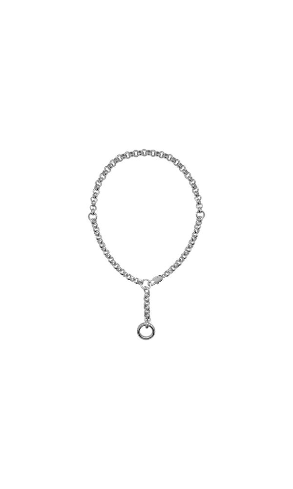 Laura Lombardi Silver Rina lariat necklace.