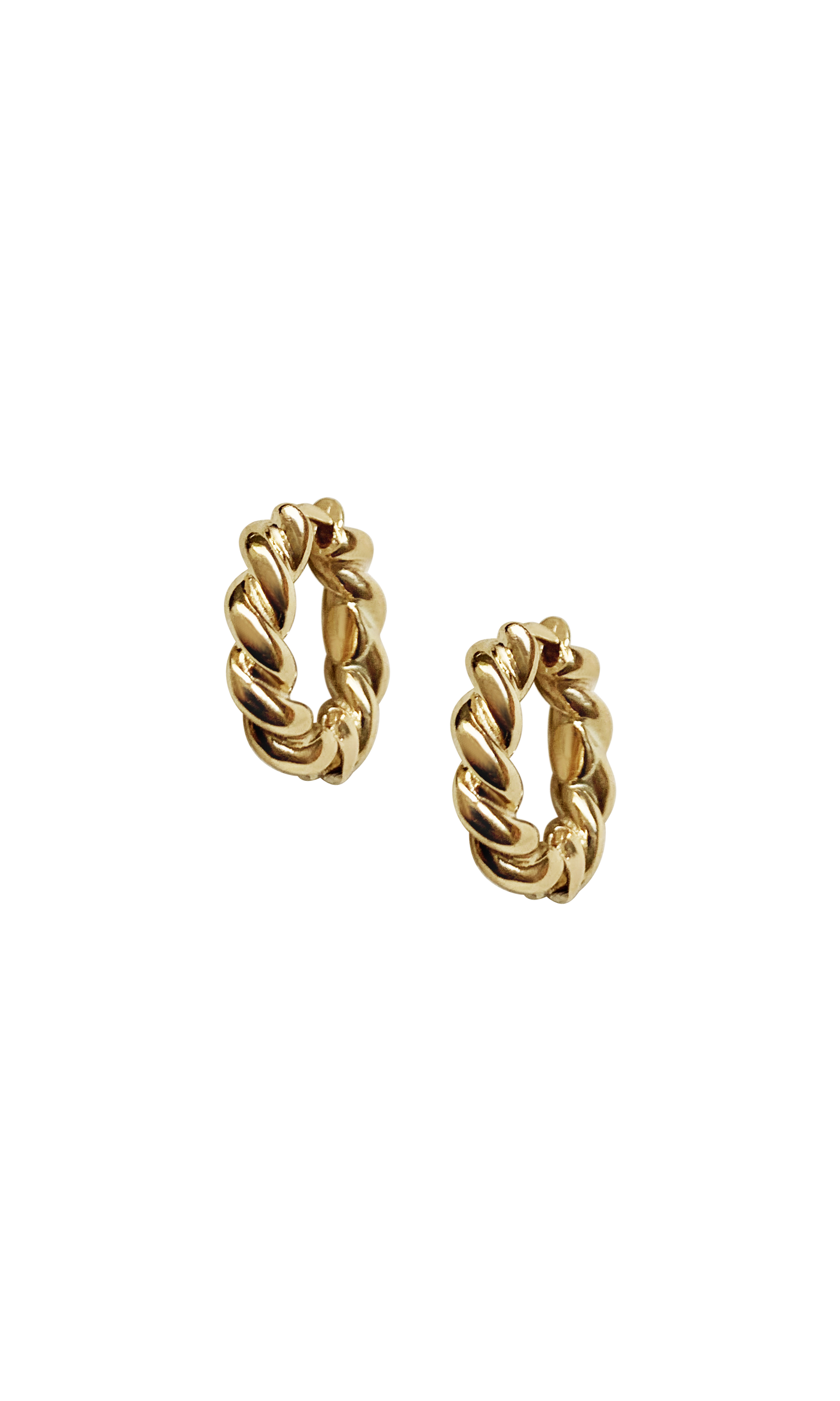 Laura Lombardi 14kt Yellow Gold Twist Hoops.