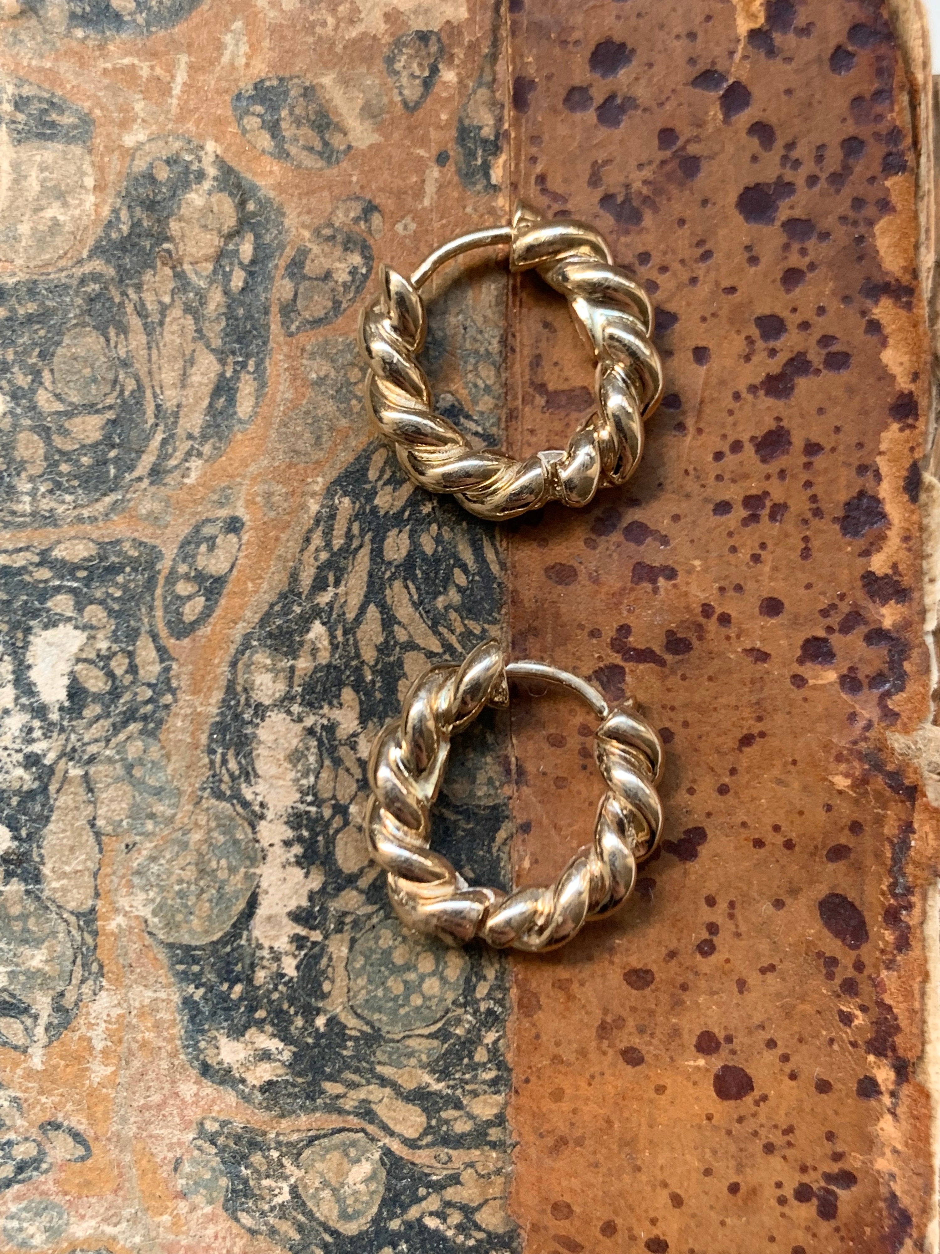 Laura Lombardi 14kt Yellow Gold Twist Hoops